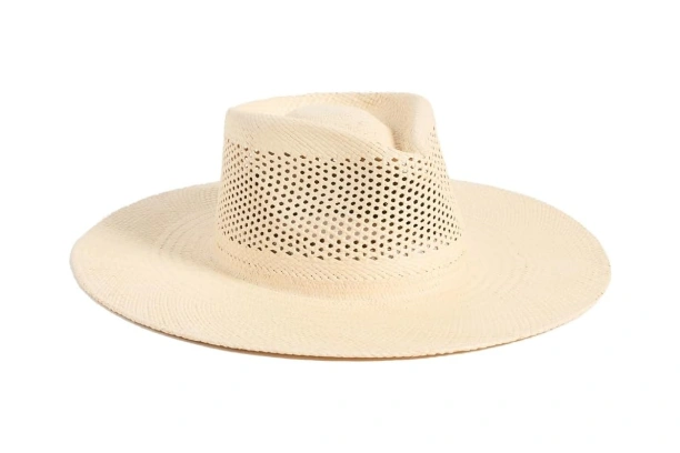 Wide-Brim Straw Hat