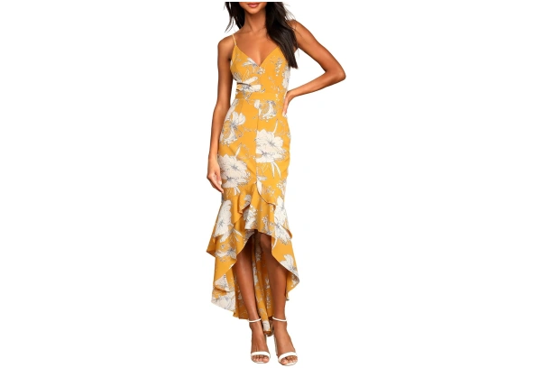 Lulus Heart of Marigold Maxi Dress