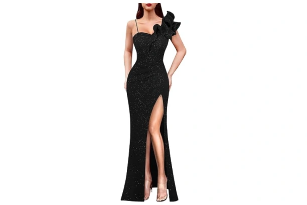 Oscar de la Renta Strapless Satin Gown
