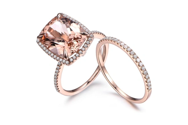 David Yurman Albion Ring with Morganite and Diamonds