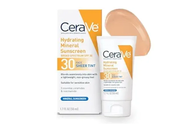 CeraVe Hydrating Mineral Sunscreen SPF 30
