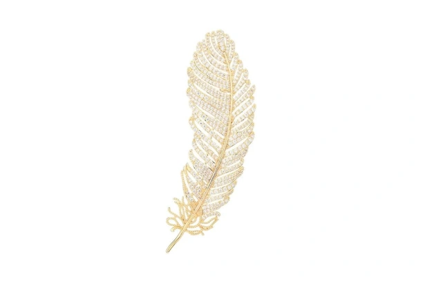Anthropologie Feather Brooch