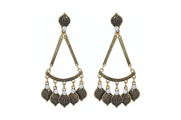 Free People Bohemian Feather Earrings