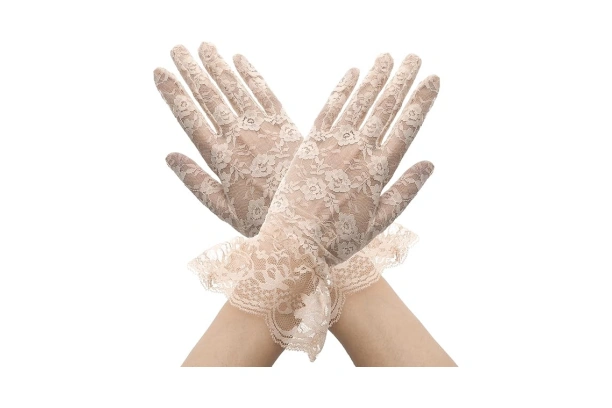 Monique Lhuillier Lace Gloves